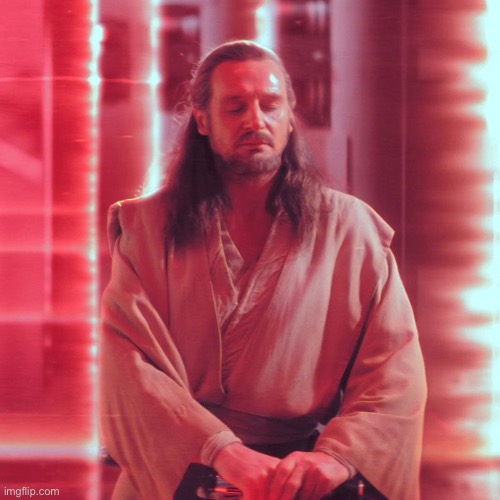 Me after accidentally flagging a comment (extreme drama will now commence) | image tagged in qui gon sitting | made w/ Imgflip meme maker