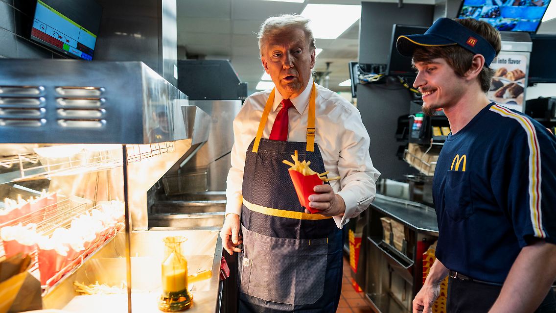 Cringe Smile Trump McDonalds Blank Meme Template