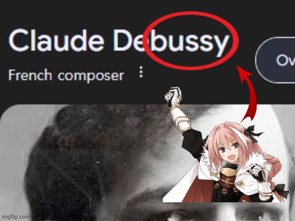 debussy name soundalike | image tagged in name soundalikes | made w/ Imgflip meme maker