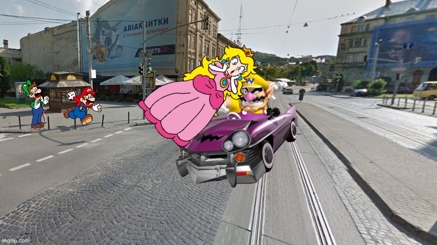 wario dies from car crash in lviv while driving fast and watching chaggie part 2 | image tagged in wario dies,lviv,ukraine,hazbin hotel | made w/ Imgflip meme maker