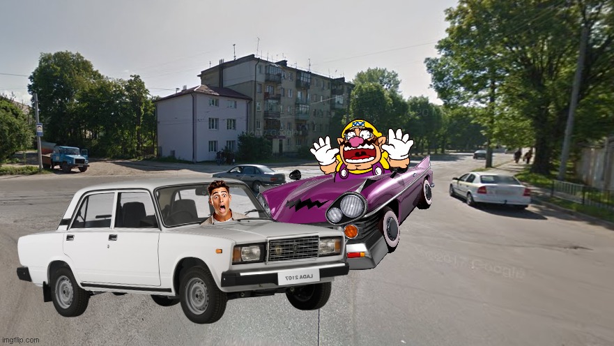 wario dies from car crash in lviv while driving fast and watching chaggie part 3 | image tagged in wario dies,lviv,ukraine,hazbin hotel | made w/ Imgflip meme maker