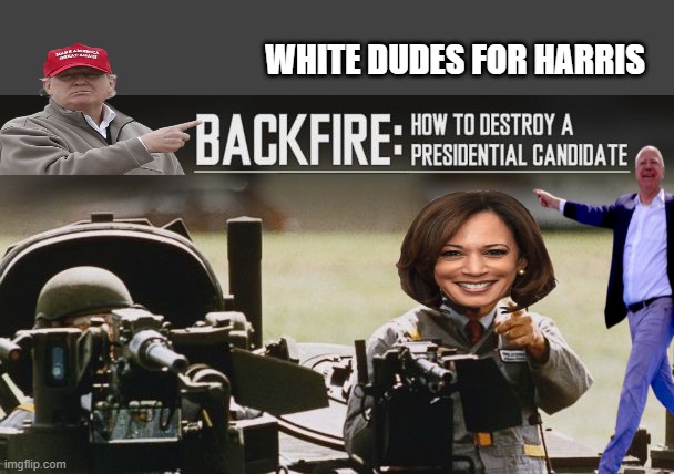 WARMONGER HARRIS | WHITE DUDES FOR HARRIS | made w/ Imgflip meme maker