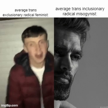 ngl feminists are just cringe in general, whether they support trans or not | made w/ Imgflip meme maker