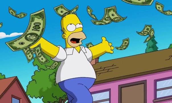 Homer Simpson Money Blank Meme Template