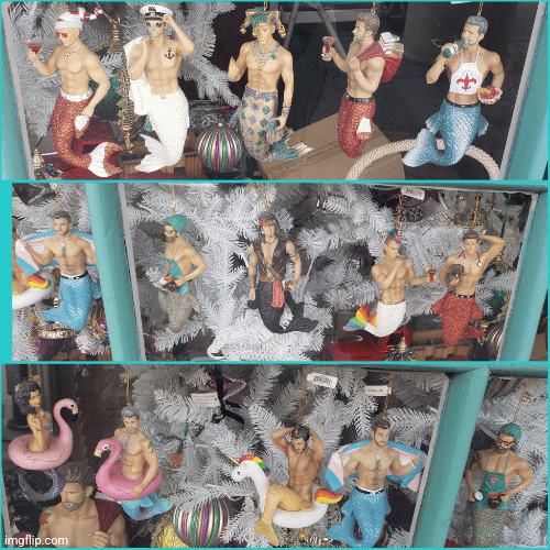 Mermen in NOLA | image tagged in gifs,mermen | made w/ Imgflip images-to-gif maker