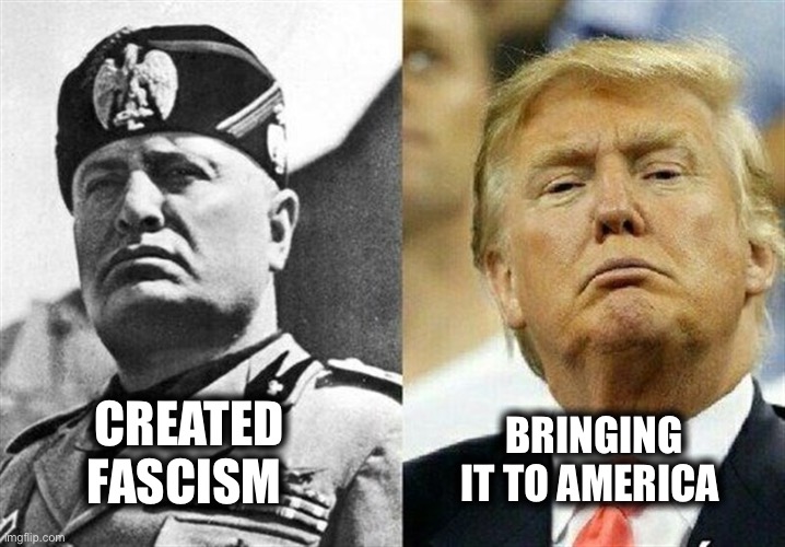 BRINGING IT TO AMERICA; CREATED FASCISM | image tagged in memes | made w/ Imgflip meme maker