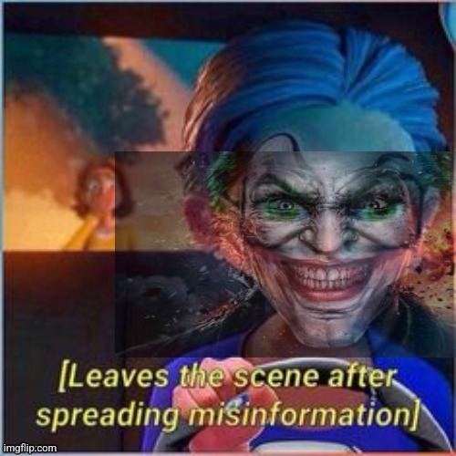 Leaves the scene after spreading misinformation | image tagged in leaves the scene after spreading misinformation | made w/ Imgflip meme maker