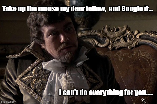 Duellists | Take up the mouse my dear fellow,  and Google it... I can't do everything for you..... | image tagged in google search | made w/ Imgflip meme maker