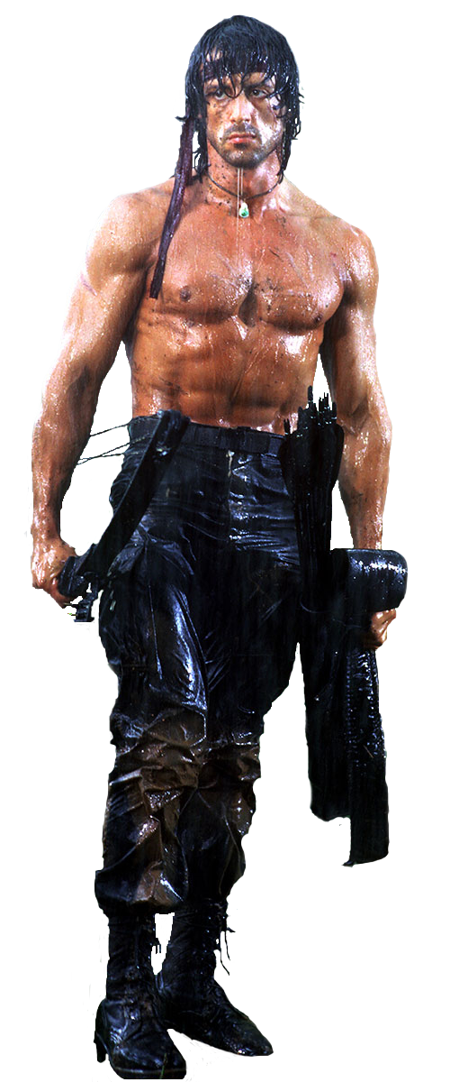 Rambo with transparency full length Blank Meme Template