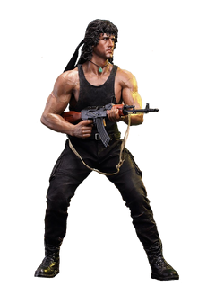 Rambo with AK 47 Blank Meme Template