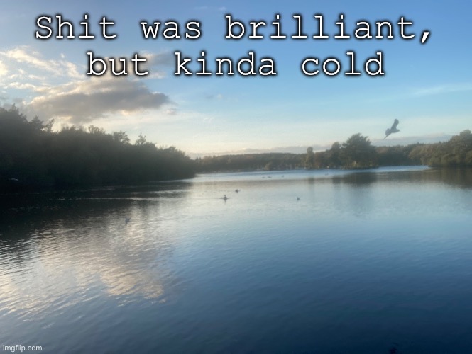 Shit was brilliant, but kinda cold | made w/ Imgflip meme maker