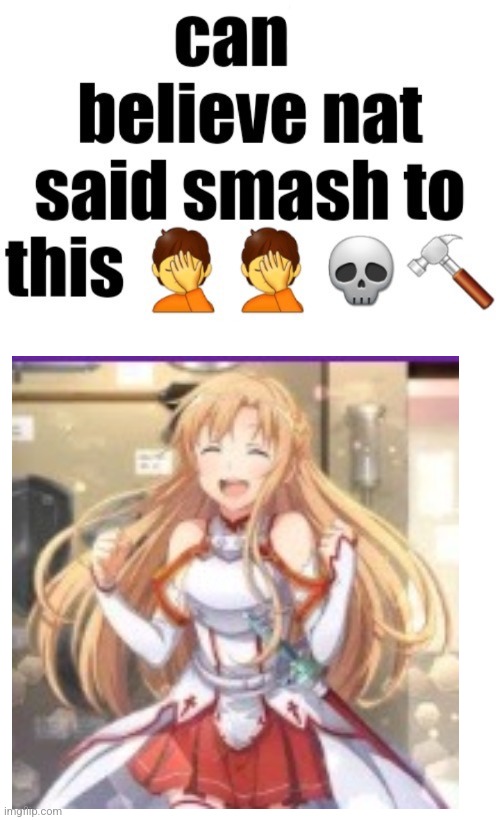 Can’t believe nat said smash to this | image tagged in can t believe nat said smash to this | made w/ Imgflip meme maker
