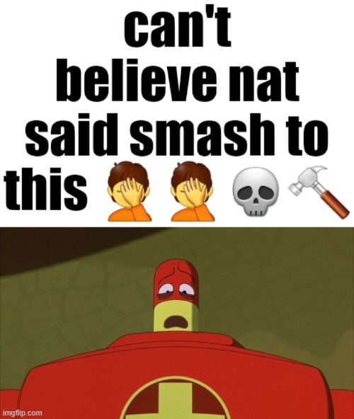 image tagged in can't believe nat said smash to this,drixsturbed | made w/ Imgflip meme maker