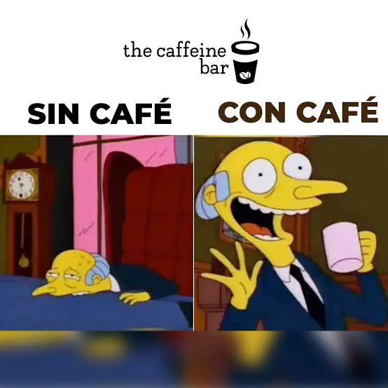 Sin café con café mr. Burns los simpsons Blank Meme Template