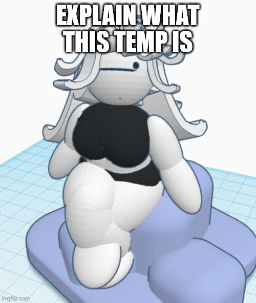 Claire thigh reveal temp | EXPLAIN WHAT THIS TEMP IS | image tagged in claire thigh reveal temp | made w/ Imgflip meme maker