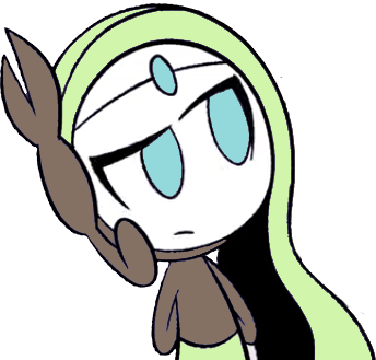 Questioned Meloetta Blank Meme Template