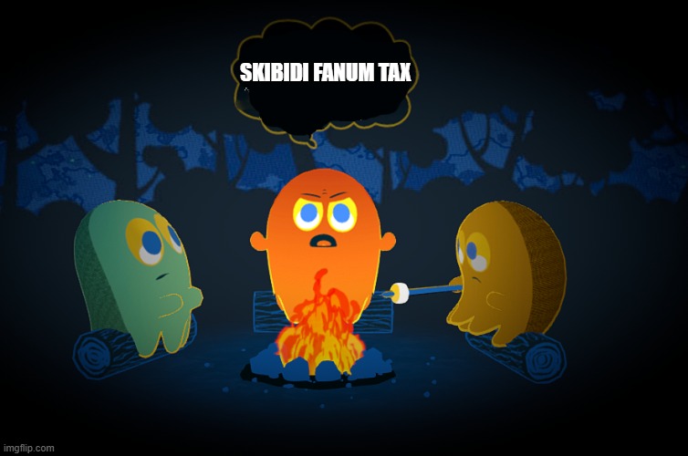 Skibidi Fanum Tax | SKIBIDI FANUM TAX | image tagged in brainrot,pacman | made w/ Imgflip meme maker