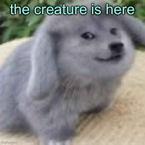 the creature | the creature is here | image tagged in the creature | made w/ Imgflip meme maker