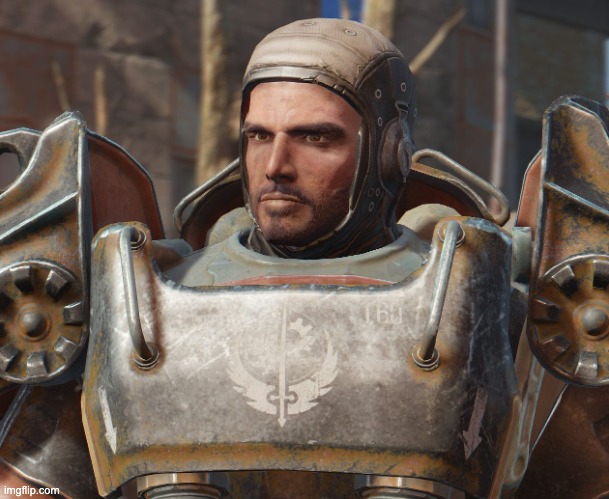 Paladin Danse | image tagged in paladin danse | made w/ Imgflip meme maker