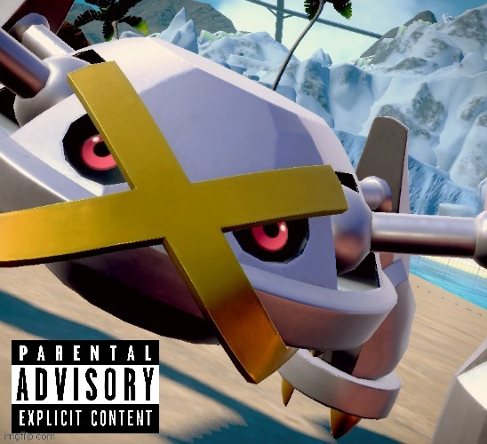 Made it a temp cuz I'm unoriginal | image tagged in awesome shiny metagross temp | made w/ Imgflip meme maker