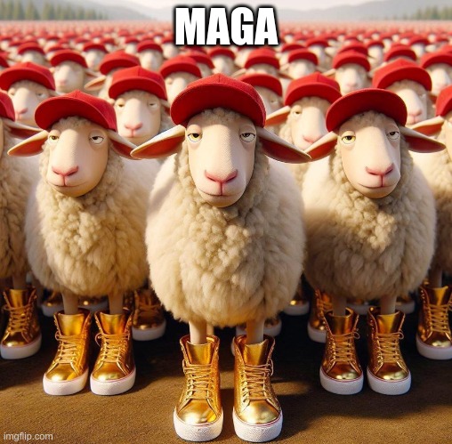 True MAGA | MAGA | image tagged in trump,hitler,gop,sheep,nazi,fascist | made w/ Imgflip meme maker