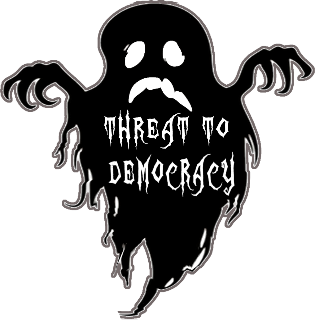 GHOST THREAT TO DEMOCRACY Blank Meme Template