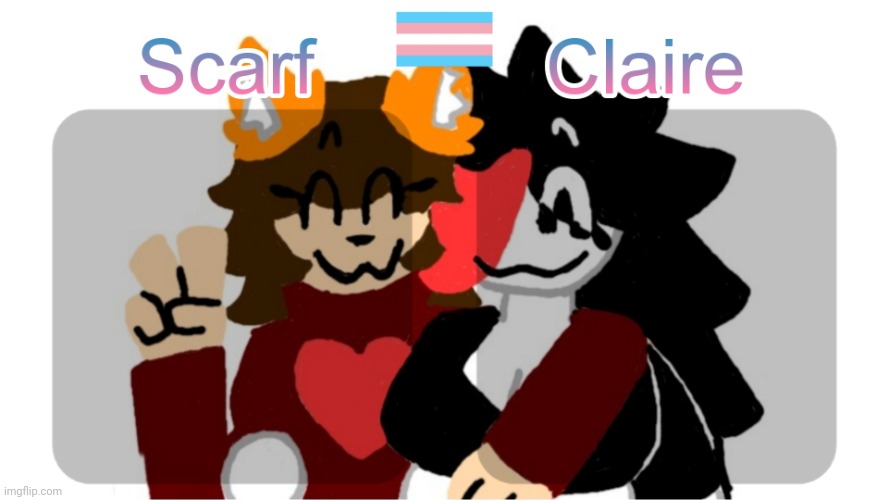 Scarf and Claire shared template (Art by Mr.Mystery) | image tagged in scarf and claire shared template art by mr mystery | made w/ Imgflip meme maker