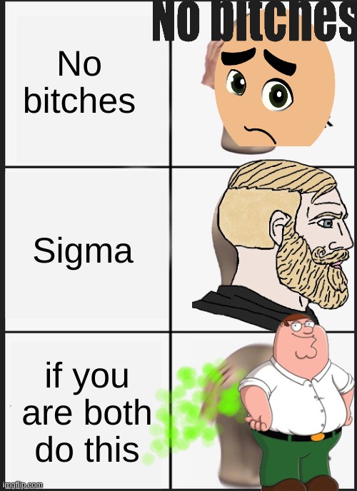 Panik Kalm Panik Meme | No bitches; Sigma; if you are both do this | image tagged in memes,panik kalm panik | made w/ Imgflip meme maker