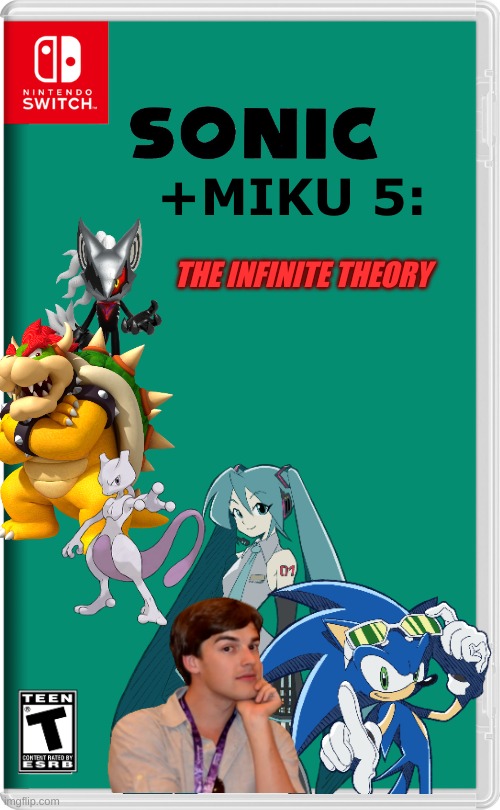 Ash isn't on the Box because he died in Chaos Wars | +MIKU 5:; THE INFINITE THEORY | image tagged in nintendo switch | made w/ Imgflip meme maker