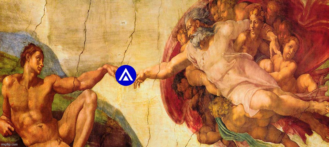 Michelangelo sitting casting his Sistine Chapel on the Artela Testnet | image tagged in funny memes,michelangelo | made w/ Imgflip meme maker