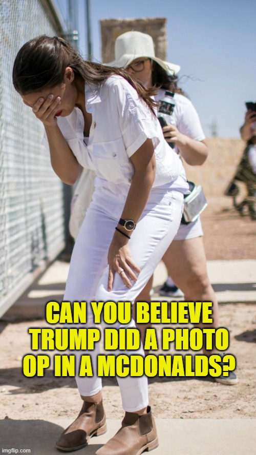 Liberals be like.... | CAN YOU BELIEVE TRUMP DID A PHOTO OP IN A MCDONALDS? | image tagged in fake news photo of the year | made w/ Imgflip meme maker