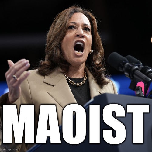 Comrade Kamala is a proven Maoist. | MAOIST | image tagged in kamala harris,commie,communist,mao,communists,democrat party | made w/ Imgflip meme maker