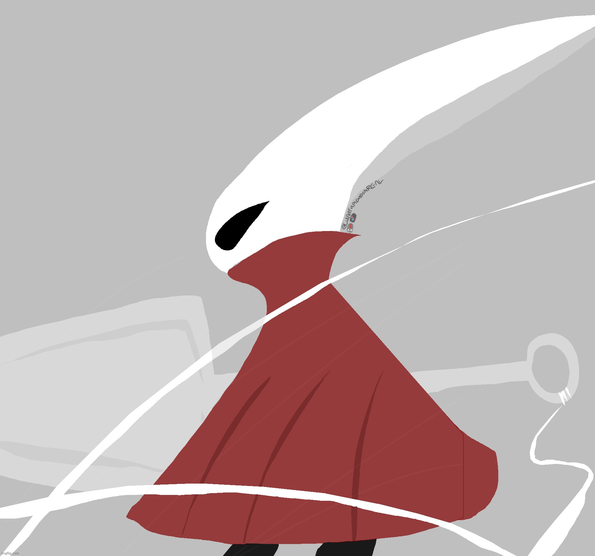 Tried drawing Hornet with the lasso tool on ibis | image tagged in hollow knight | made w/ Imgflip meme maker