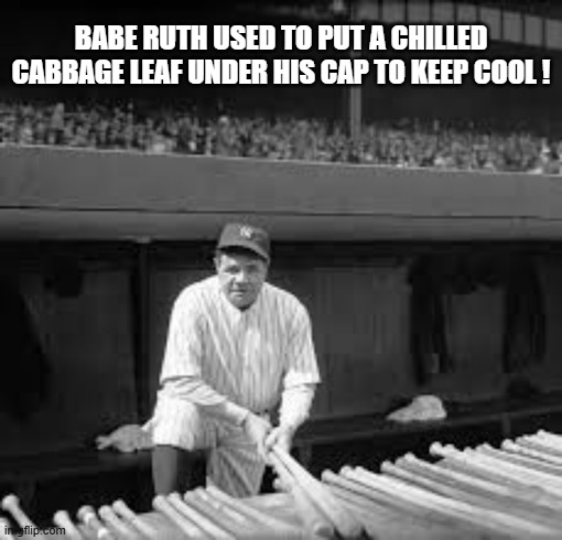 Babe ruth under his cap online