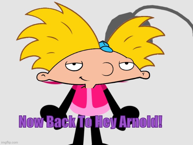 Mina Girl In The Hot Shower Made Her Head Pop Until Arnold Shortmam's Head Appears | Now Back To Hey Arnold! | image tagged in hey arnold,now back to the show | made w/ Imgflip meme maker