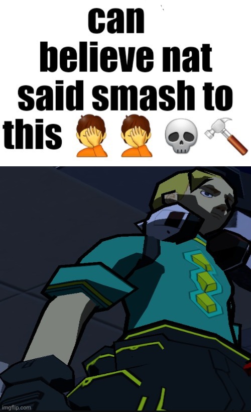 Can’t believe nat said smash to this | image tagged in can t believe nat said smash to this | made w/ Imgflip meme maker