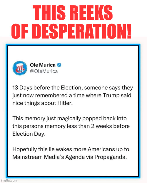 They're trying to ramp up another assassination attempt... Cheating every way they can. | THIS REEKS OF DESPERATION! | image tagged in msm,reeks,desperation,incitement to violence | made w/ Imgflip meme maker