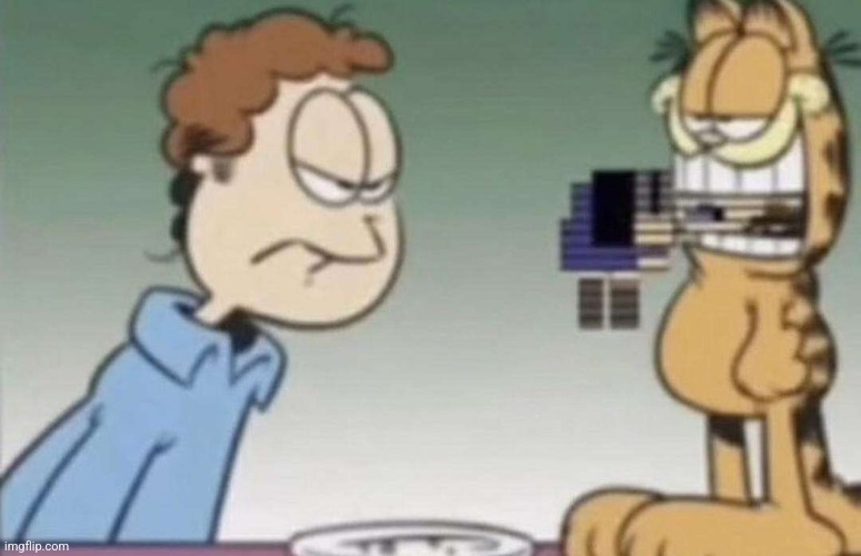 sans garfield Blank Meme Template