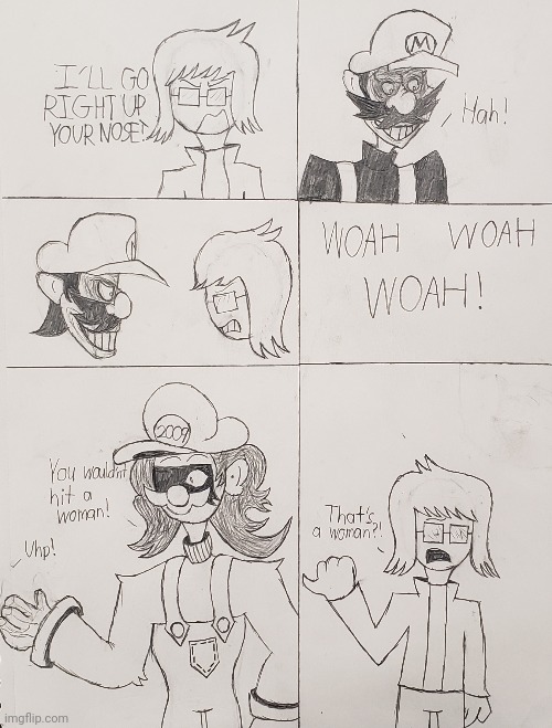 Clueless | image tagged in mario,exe,horrorbrew,comic,drawing | made w/ Imgflip meme maker