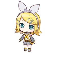 High Quality Kagamine Rin (Chibi Model) Blank Meme Template