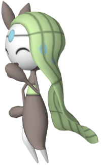 Meloetta laughing 3 Blank Meme Template