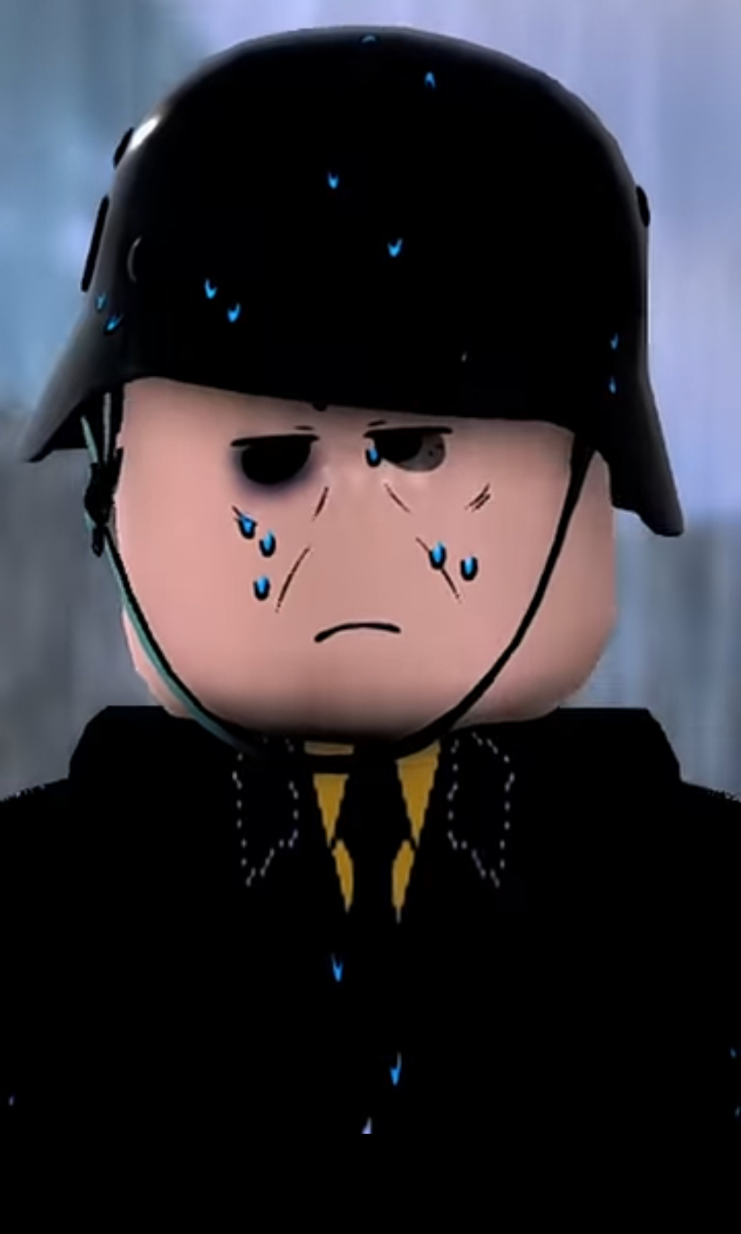 WW2 Roblox Soldier Exhausted Blank Meme Template