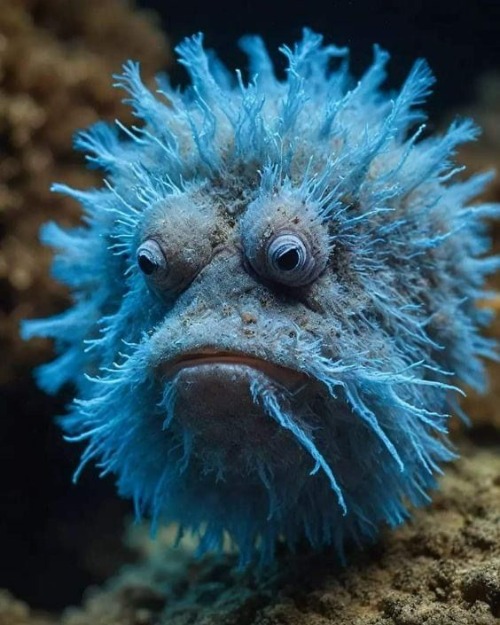 Blue Frog Fish | image tagged in awesome,pics,photography | made w/ Imgflip meme maker