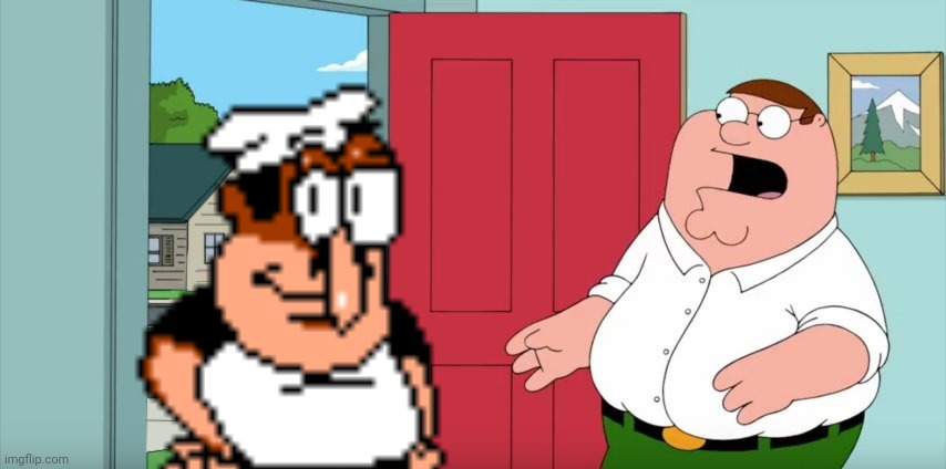 Holy Crap | image tagged in holy crap lois its x,pizza tower,peppino | made w/ Imgflip meme maker