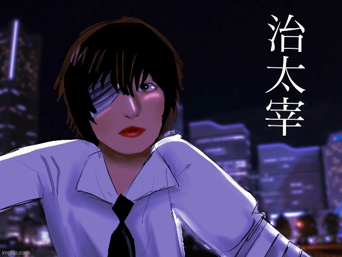 old drawing of dazai from bsd | made w/ Imgflip meme maker