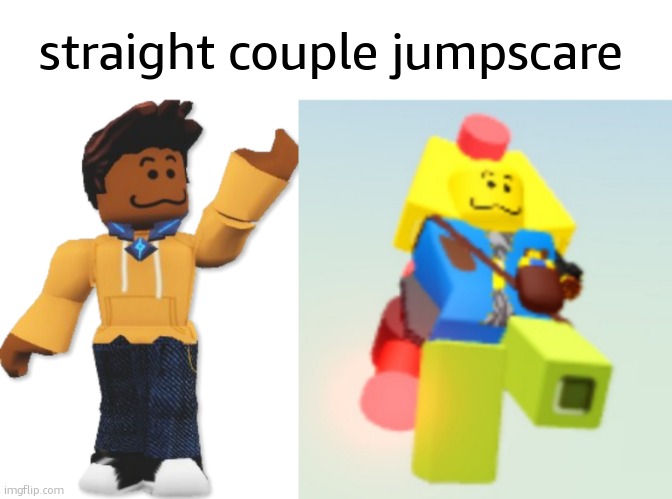 straight couple jumpscare | image tagged in my oc,cassie hammer | made w/ Imgflip meme maker