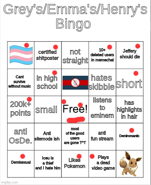 LMFAO BRO “Anti skibidi toilet” | image tagged in grey's/emma's/henry's bingo | made w/ Imgflip meme maker