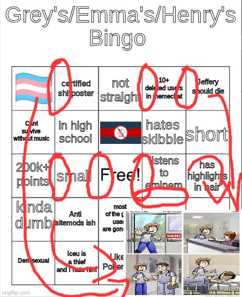 just made a discovery | image tagged in grey's/emma's bingo fixed | made w/ Imgflip meme maker