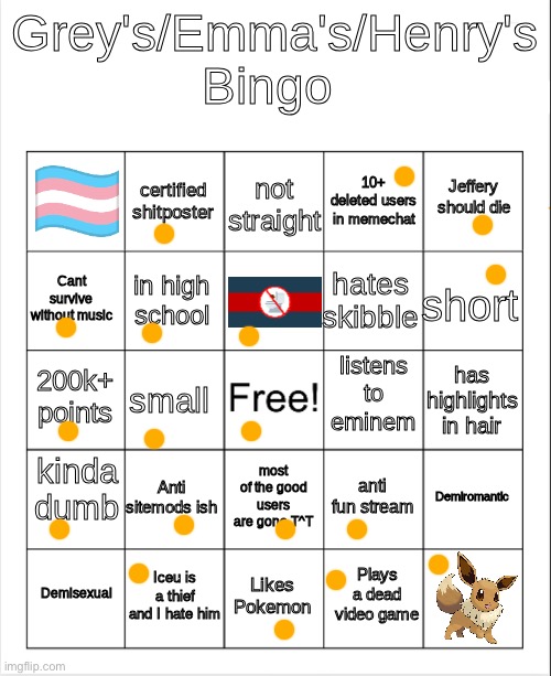 Wowzers | image tagged in grey's/emma's bingo fixed | made w/ Imgflip meme maker