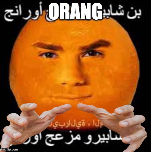 arabic orange | ORANG | image tagged in arabic orange | made w/ Imgflip meme maker